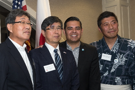 2018 55th Anniversary Mayors Mori and Garcia, Speaker Takeno