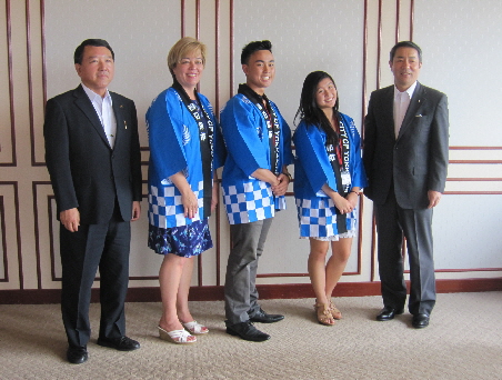 2013 Long Beach Trio with Mayor Tanaka and Speaker Doi