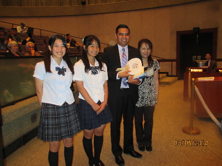 2014 Yokkaichi Trio with Mayor Garcia